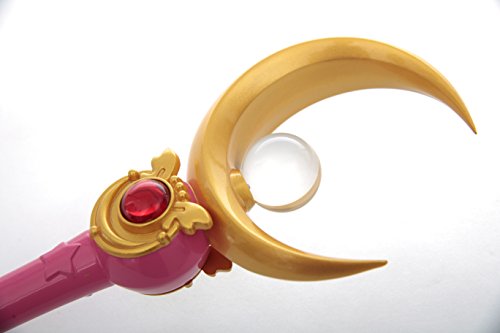 Ourcosplay Sailor Moon Cosplay Accessories Tsukino Usagi Moon Stick Costume Props Boxed (Moon Stick) Red #TOP4
