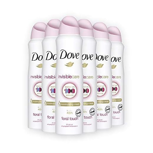Dove Invisible Care, Floral Touch Antiperspirant Deodorant Spray, 150ML, 30.42 Fl Oz (Pack of 6)