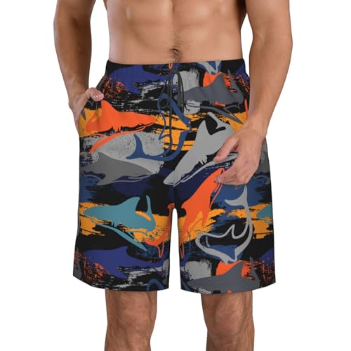 Cheetah Aesthetic Men's Swim Trunks Beach Shorts Quick Dry Hawaiian Swimming with Pockets