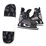 Eishockey-Skate-Schnürsenkel,Flache Schnürsenkel,Breite Schnürsenkel,Hockey Skate Schnürsenkel,Gewachste Schnürsenkel,Flache Reißfeste Schuhbänder,Gewachste Skate-Hockey-Schnürsenkel(schwarz, 96 Zoll)