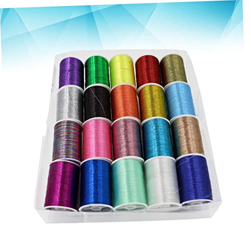 Hilo metálico multicolor para coser 7.48 in 0.38 lb miniatura 7