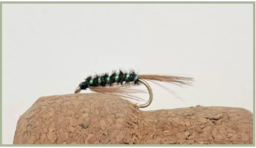 Barbless Diawl Bach Flies, 6 Pack Barbless Pearl Diawl Bach Nymph, choice of sizes (10)