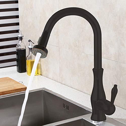 Kitchen Faucet Head, Angle Simple Pull Down Sink Faucet Spray Head, Pull Out Hose Sprayer Nozzle, Replacement Faucet Sprayer, Oil Rubbed Bronze #TOP2