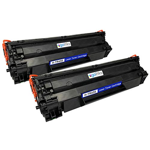 Go Inks® 2 Black Laser Toner Cartridges to replace HP CB435A Compatible/non-OEM for HP LaserJet Printers, Standard Capacity