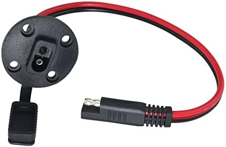 ZCZQC SAE Connector 10AWG SAE Power Socket Sidewall Port SAE Cable with 4 Screws for Solar Generator Battery Charger