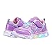 AkkPeiex Kids Led Shoes Toddler Girls Fashion Light Up Sneaker(Multi/Lilac,11)