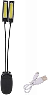 NOGRAX Small Black Table lamp LED Book Reading Lights Night Light Table Lamp Flexible Clip-on Arm Study Desk Light for Laptop Notebook PC Lamps