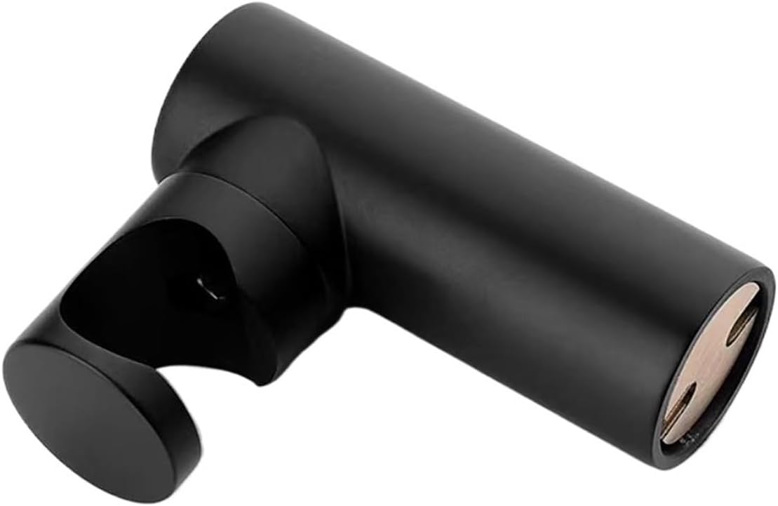 Shower Head Holder Shower Holder Handheld Support Wall Mounted Sprayer Bracket Bathroom Brass Accessories Screw Install(Matte Black)