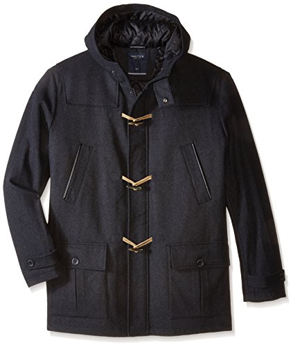 Image of Nautica Men's Wool Blend Peacoat - Double-Breasted Winter Coat, Regular, Big & Tall Sizes