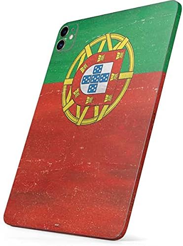 Skinit Tablet Decal Skin Compatible with iPad Pro 12.9in (2021) Originally Designed Portugal Flag Distressed Design