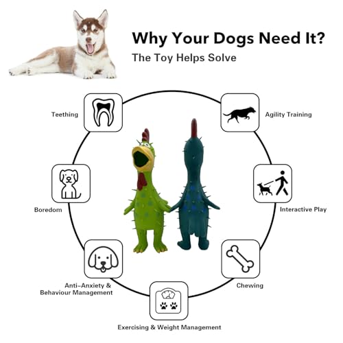 2 Pack de Juguetes de Goma para Perro de 10 Pulgadas miniatura 2