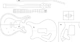 Electric Guitar Routing Template - PRS24
