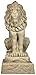 EMSCO Group Guardian Lion Statue – Natural Sandstone Appearance – Made of Resin – Lightweight – 28” Height