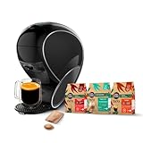 Dolce Gusto NEO Coffee Machine by Krups, Machine à café + 3 boites de dosettes compostables (Espresso, Lungo, Cappuccino), Cafetière multi-boissons connectée YY5242FD