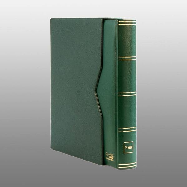 Prophila Collection 64 Black Pages Padded Stamp Album with Cassette Green Cover, 23 x 30.5 cm - Image 3