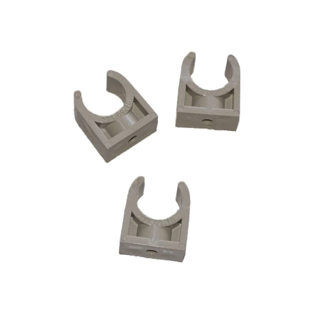 Clip Per Tubi PPR A U - Morsetti In Plastica Bianca - Misure 16/20/25/32 Mm - Lotto Multiplo