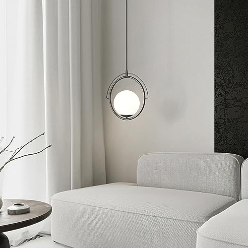 Lustre en métal de style simple avec lampe suspendue à tête unique E14 - 3