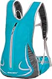 EULANT Skirucksack Klein für Damen & Herren, Leicht Laufrucksack 15L,Wasserdicht Kleiner Sport Rucksack für Fahrrad Trekking Skifahren Wander Joggen, Blau