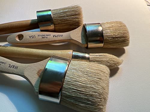 Chalky Brushes Bundle Of 4. Chalk Wax And Paint Bundle Chalk Master Set!!!! Large Diy Painting And Waxing Tool | Smooth, Natural Bristles | Folk Art, Home Décor, Furniture, Stencils | Reusable. #TOP3