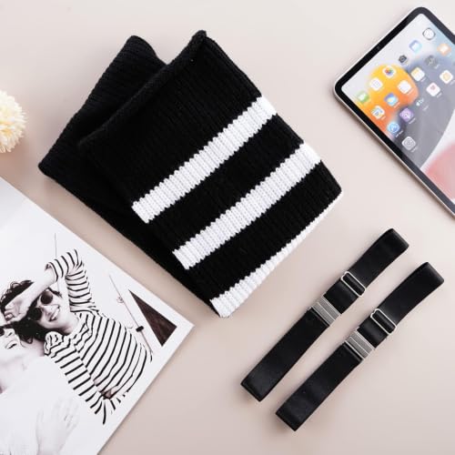 Image of LOUSGUTA Plus Size Thigh High Socks for Thick Thighs- Extra Long Womens Cable Knitted Over Knee High Leg Warmer