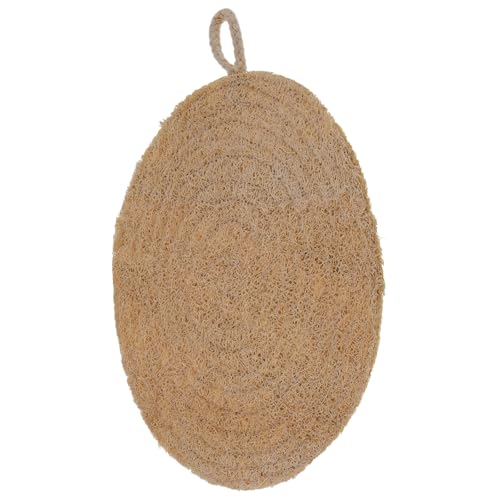 Hohopeti Esponja de Lufa Redonda Doble Capa 20 CM para Paño Reutilizable Antiadherente para Cocinar al Vapor Bollos y Verduras Forro Vegetal Ecológico para Vaporera Doméstica