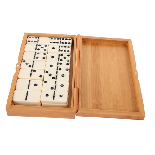Jeu de dominos rétro en bambou SUPVOX, des finitions soignées pour amateurs exigeants
