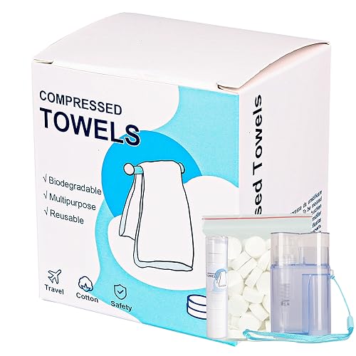 Serviettes compressées magiques lingettes visage et mini mouchoirs voyage x90