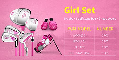 AOCOCO Pink CAT Series Child Junior Golf Club Set