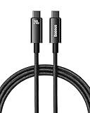 Baseus USB C auf USB C Kabel 240W 2M, PD 5A QC 4.0 Schnellladung USB C Ladekabel, Zinklegierung Typ C Kabel für iPhone 17/16/15/14/13/12, MacBook Pro iPad Air Mini Galaxy S25-20, Steam Deck