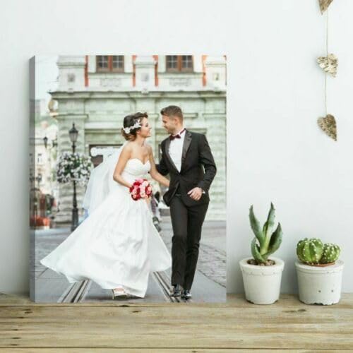 StickersWall A3 Personalised Canvas Photo Canvas Personalised Gifts Photo Gifts Picture Frame Canvas Print Wall Art Personalised Gifts For Men Personalisd Gifts For Women (41cm x 31cm)