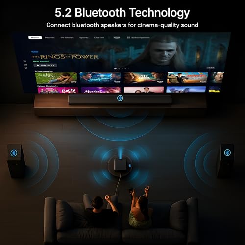 Image of Elara IRIKO PRIZM MAX Full HD 1080P 4K Supports 1500 ANSI Android Projector with Upto 300 inch Display, 32GB+2GB, WiFi, BT, Multi-Device Compatibility Auto Focus, Keystone, Home & Gaming Projector Black