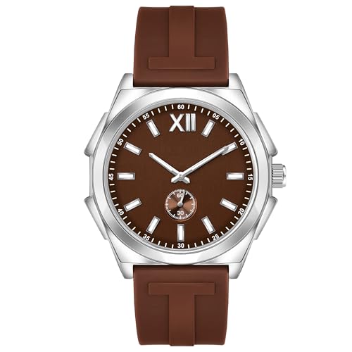 Image of styledose Men's Watch Analog Quartz with Chronograph & Silicone Strap -Casual & Formal Wrist Watch for Men