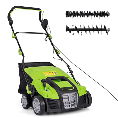 TANGZON 2000W 2-in-1 Electric Lawn Scarifier and Aerator