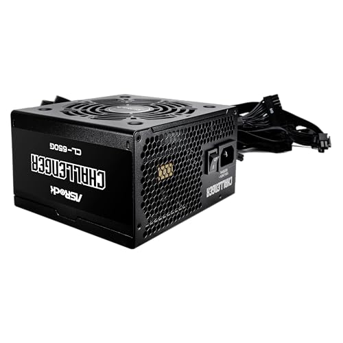 Fonte di alimentazione ASROCK CL-650G, PSU,650W, 80 Plus Gold,120 mm, Active PFC,PCI-E (6+2 Pin) x4, SATA (5 Pin) x4 - Alimentatore - Immagine 2