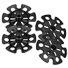 Rubber Trekking Pole Tips 4pcs Walking Hiking Stick Tips Universal Carbide Tips Walking Poles Boot Tips Rubber Feet Protectors Snowflake Powder Sand Mud Ski Basket fit Most Standard Hiking Poles