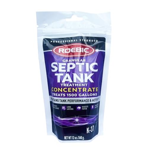 Roebic K-37-BAG Granular Septic Tank Treatment Concentrate, Removes Clogs, Environmentally Friendly Bacteria Enzymes Safe for Toilets, Sinks, and Showers, 12 Ounces