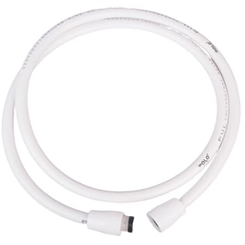 POLO STAR Shower Tube 2 Meter Heavy Premium PVC Flexible Hose Pipe Bathroom & Toilet Use | Health Faucet | Hand Shower | Jet Spray | Wash Basin | Kitchen Sink | Flush Tank | Pools Aquarium | Pack of 1