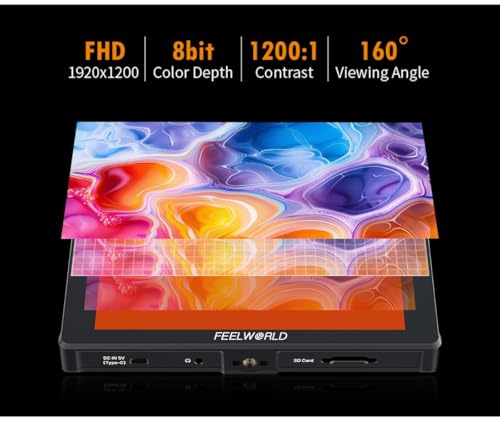 Image of FEELWORLD F7 Plus 7 inch 4K Photo Monitor HDMI in /Out IPS Full HD 1920x1200