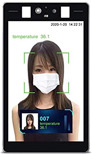 YUN Earth@ Not-Contact Body Temperature Measure Display/Kiosk with Face Recognition and IR Thermal Scanner for Entrance and Exit of Office Building, Mall, Supermarket, Station, School [TP-1813]