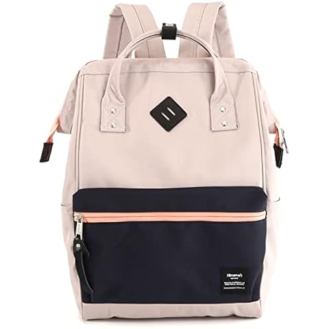 himawari Travel Backpack with USB Charging Port 15.6 Inch Doctor Work Bag for Women&Men(9003-Grey pink04#) Cover