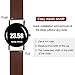 HARFINGTON Silicone Watch Band 22mm Width Quick Release Soft Rubber Replacement Watch Strap with Stainless Steel Buckle for Men Women, Brown