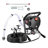 Uargd 750W Electric Airless Paint Sprayer, 3000PSI High-Performance Handheld Sprayer for Smooth and Precise Painting on Interiors, Exteriors, Furniture, and Fences