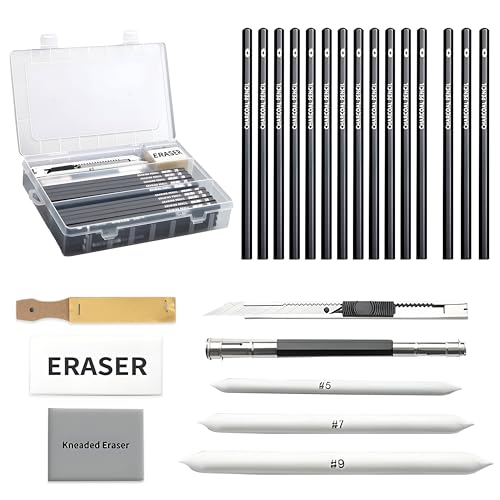 Image of DaKos Sketch Set of 47 Pieces - Drawing and Shading Pencil Set for Artists, Perfect Sketching Kit of Charcol Pencil and Shading Art with Carry Box (MFP1407)