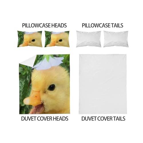 Housse de couette King microfibre à imprimé 3D haute définition Animaux Land - 4
