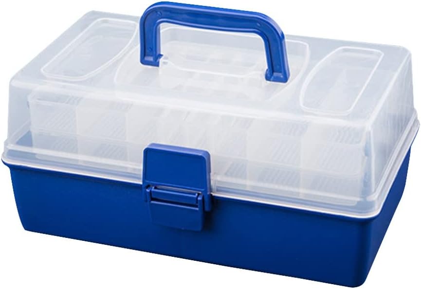 Waterproof Multi Layer Fishing Tackle Box Fly Fishing Storage Case Portable Fishing Gear Lure Storage Box Strong Resis