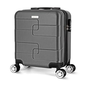 WORLD EXPLORER Cabin Suitcase 45x35x20cm, 30L Carry-On Cabin Bag, Dark Grey