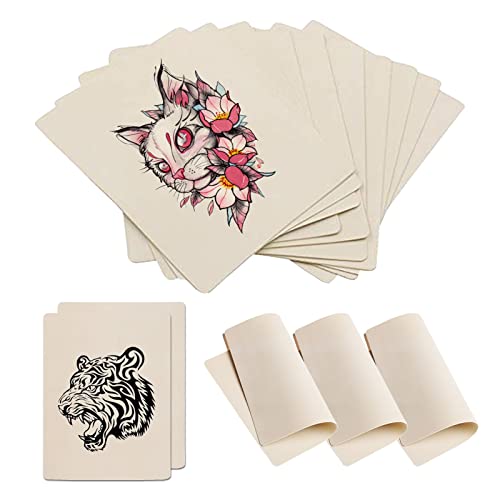 Pieles para práctica de tatuajes - PEPAX 10 piezas Pieles para práctica de tatuajes Tatuaje en blanco Piel falsa Doble cara Microblading Ceja Piel falsa para principiantes Suministro de tatuajes Cover