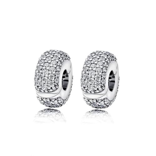 Image of ARTCHARM Clasp Love Safety Chain Charm - Authentic 925 Sterling Silver Heart Beads - Fit European Style Bracelet