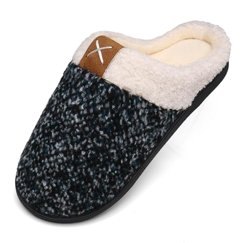 Mishansha Winter Hausschuhe Herren Gefüttert Pantoffeln Damen Warm...