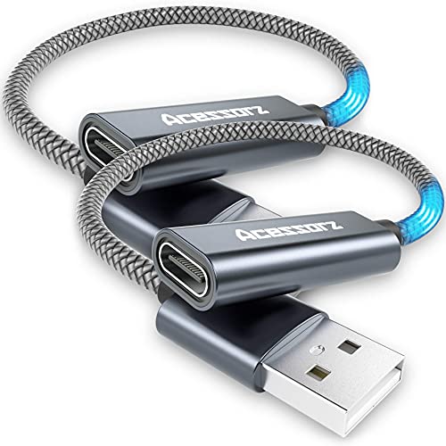 Best Cyber Monday 🔥 USB C Female to USB Male Adapter 2 Pack, Acessorz Type C to A Charger Cable Adapter Support Magsafe Charger USB C to USB Connector Compatible with iPhone 11/12 Type-C Earphone Review Product USB C Female to USB Male Adapter 2 Pack, Acessorz Type C to A Charger Cable Adapter Support Magsafe Charger USB C to USB Connector Compatible with iPhone 11/12 Type-C Earphone